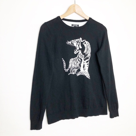 Unwine Black tiger, graphic, print sweater - Picture 10 of 10